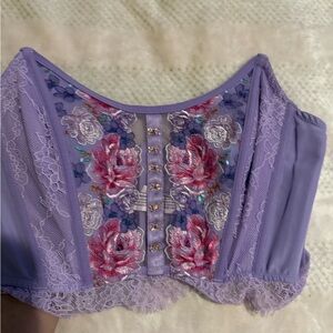 Victoria's Secret Lilac Lace Corset